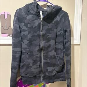 Lululemon Dark Gray Camouflage scuba Jacket